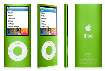 iPod Nano - 4G - Vert
