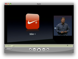 Keynote WWDC - iPhone 3G S - Nike+
