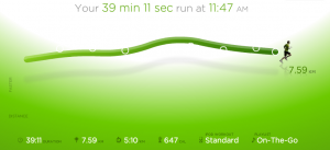 53ème sortie - Graphique Nike+