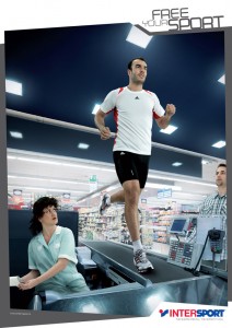 Publicité Intersport - Course à pied Publicité Intersport - Course à pied