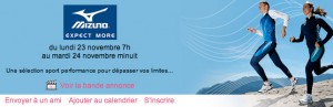 Vente privée Mizuno