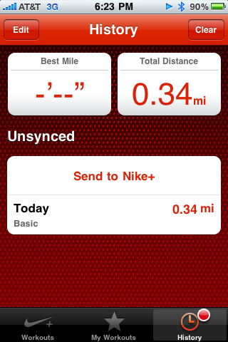 Send to Nike+