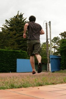 Running from camera - Five Fingers